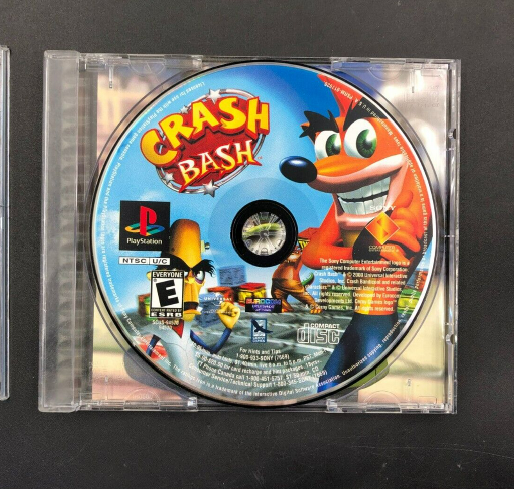 Crash Bash (Sony PlayStation, PS1) in Case - No Manual