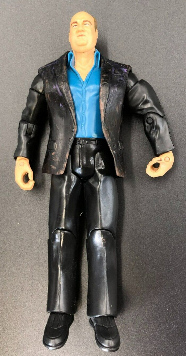 *AS-IS* 2004 JAKKS Pacific WWE Paul Heyman Wrestling Figure *USED, SEE PICS*
