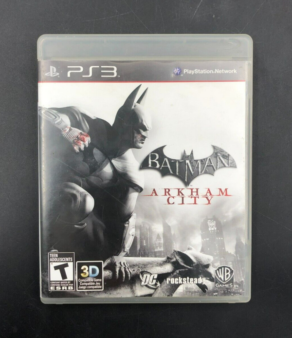 Batman: Arkham City (PlayStation 3, PS3) w/ EN/FR Manuals + Inserts