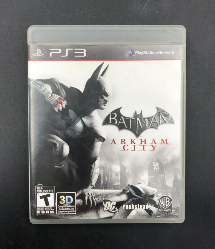 Batman: Arkham City (PlayStation 3, PS3) w/ EN/FR Manuals + Inserts