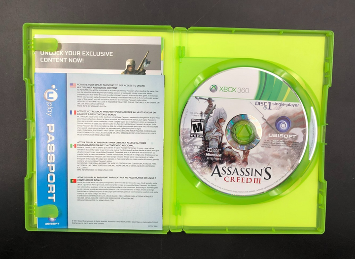 Assassin's Creed III - Signature Edition (Microsoft XBOX 360) w/ Manual + Insert