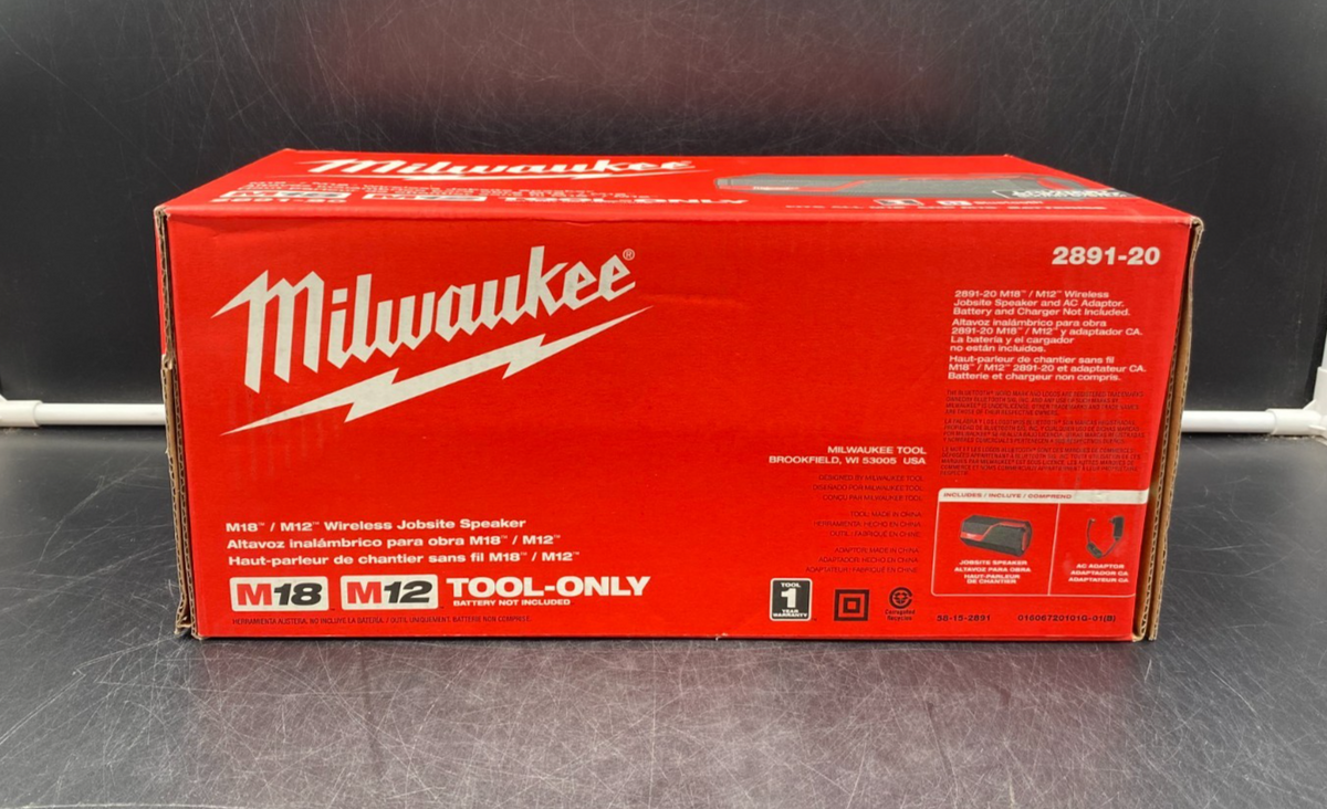 Milwaukee 2891-20 M18 / M12 Wireless Jobsite Speaker (Tool-Only) - NEW