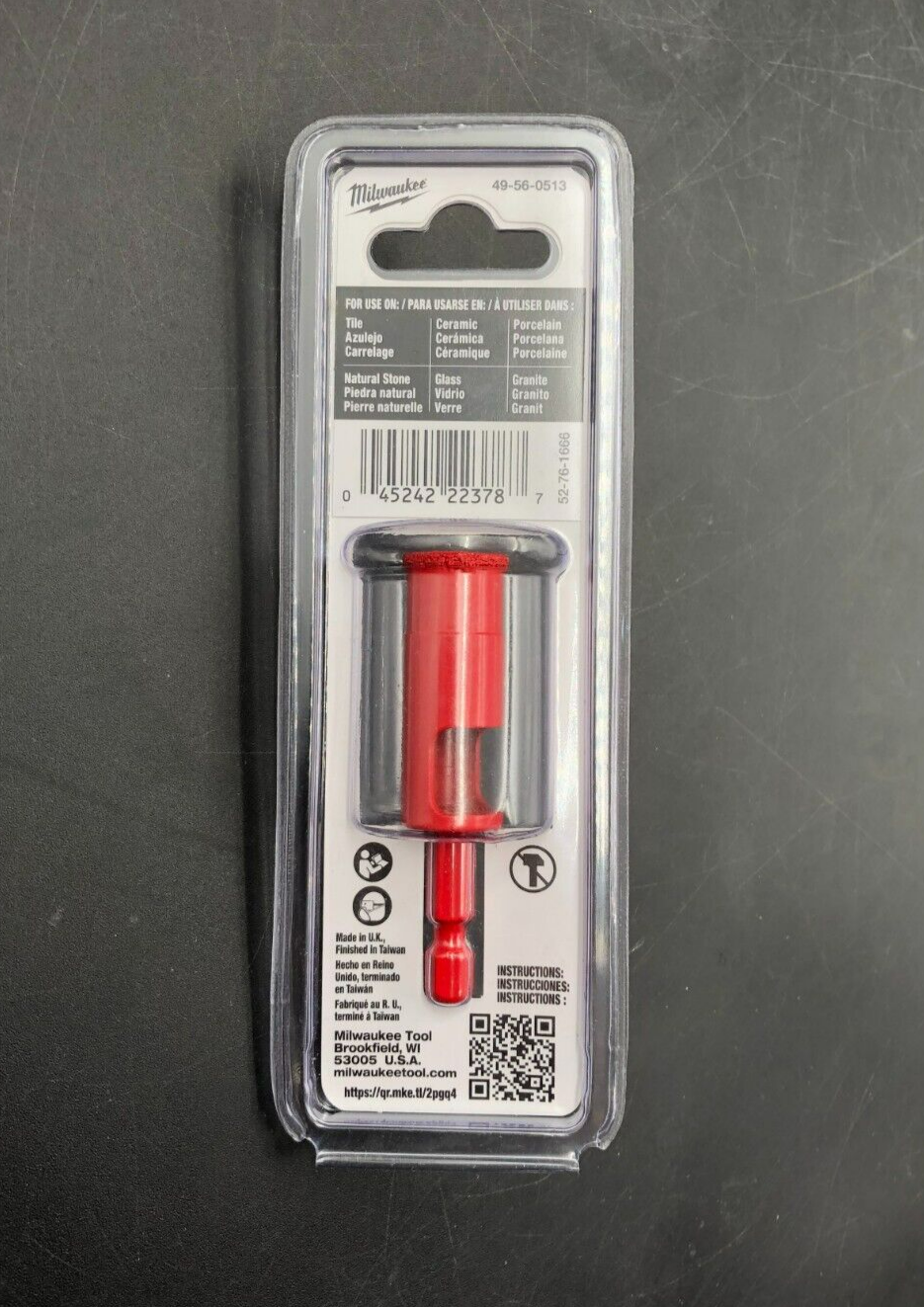 Milwaukee 49-56-0513 5/8" Diamond MAX Hole Saw Drill Bit - NEW~~