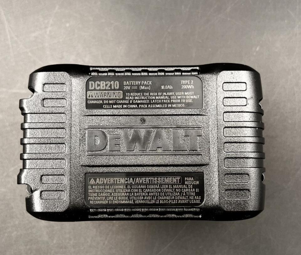 DeWalt DCB210 20V Max XR 10.0Ah Lithium Ion Battery *Open Box*