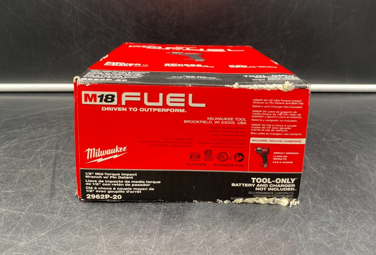 Milwaukee 2962P-20 M18 Fuel 1/2" Mid-Torque Impact Wrench w/ Pin Detent - NEW