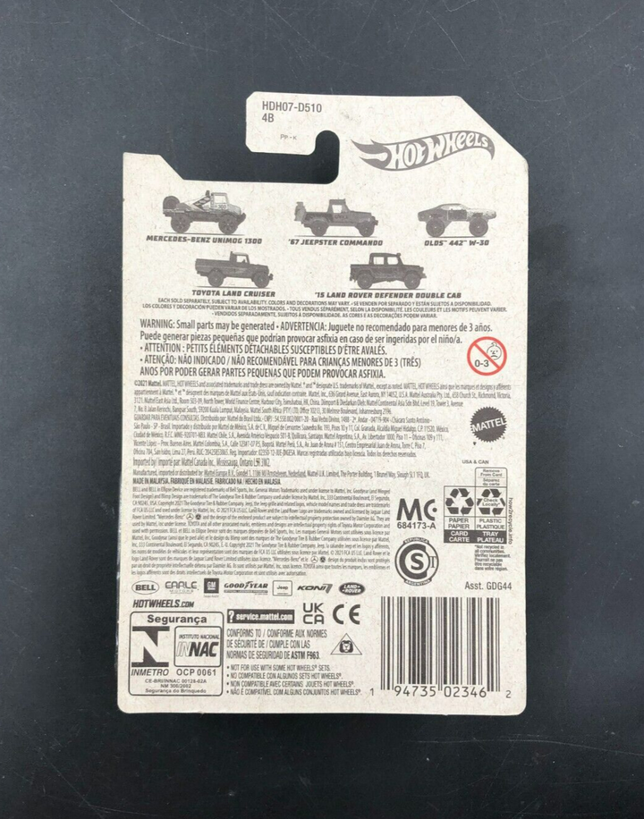 2021 Hot Wheels Off-Road Series Full Set of 5 Die-Cast Trucks Mud Runners - NEW