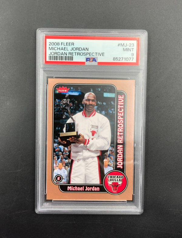 2008 Fleer Jordan Retrospective Michael Jordan No. MJ-23 PSA 9 MINT