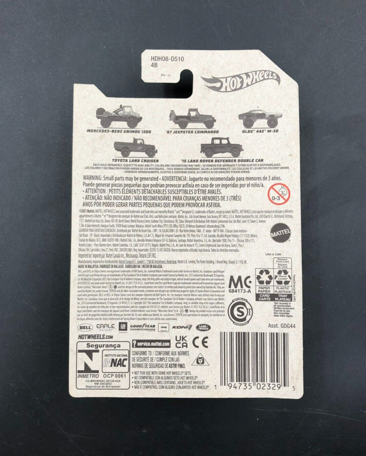 2021 Hot Wheels Off-Road Series Full Set of 5 Die-Cast Trucks Mud Runners - NEW