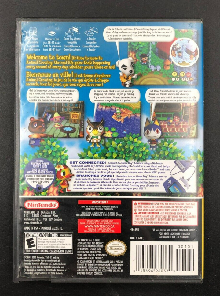 Animal Crossing Player's Choice Nintendo GameCube w/ Memory Card