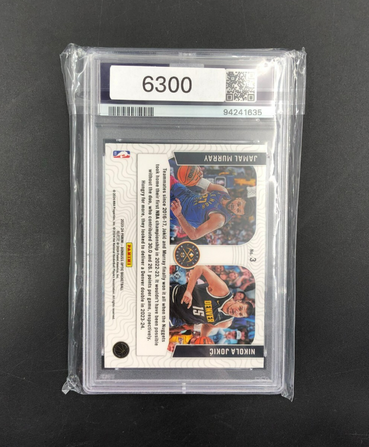 2023 Panini Donruss Optic Optical Illusions J. Murray/N. Jokic No. 3 PSA 9 MINT