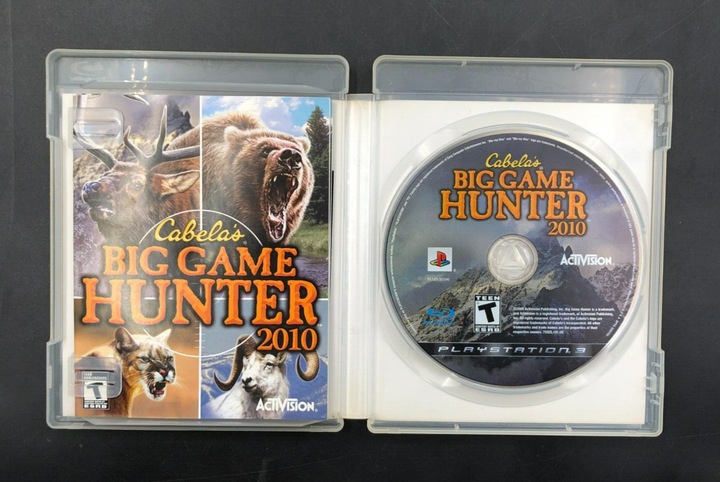 Cabela's Big Game Hunter 2010 (PlayStation 3, PS3) w/ EN/FR Manuals