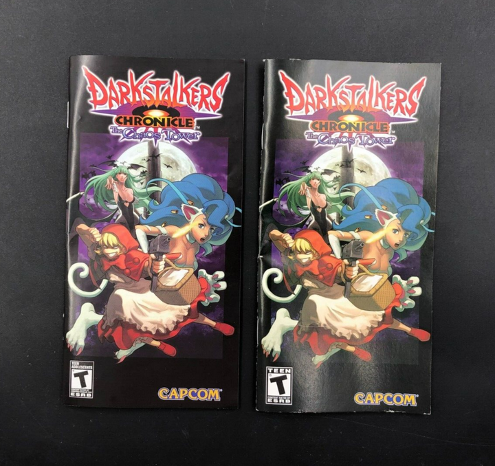 Darkstalkers Chronicle: The Chaos Tower (PlayStation Portable, PSP) w/ Manual