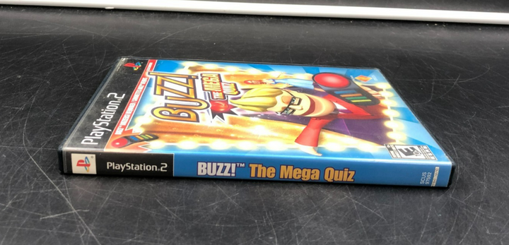 Buzz! The Mega Quiz (PlayStation 2, PS2) w/ EN/FR Manuals