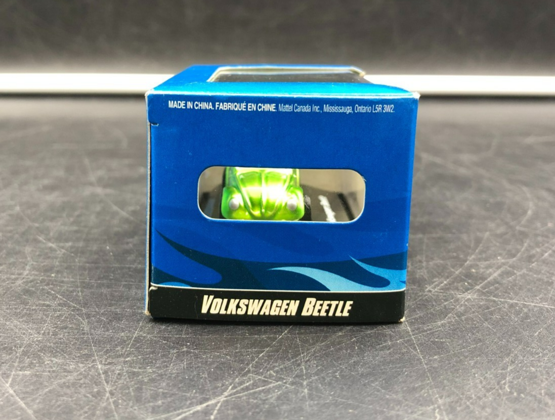 2007 Hot Wheels 1:87 Scale Volkswagen Beetle Green Diecast Car - NEW