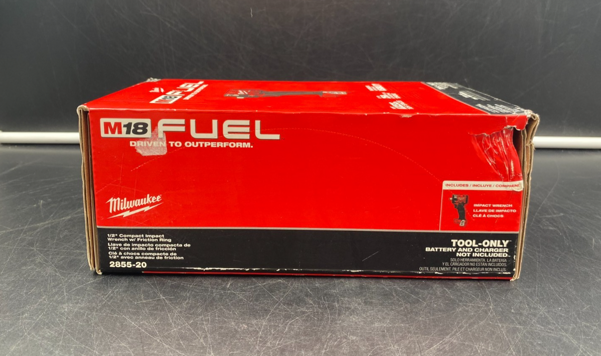 Milwaukee 2855-20 M18 Fuel 1/2" Compact Impact Wrench w/ Friction Ring - NEW