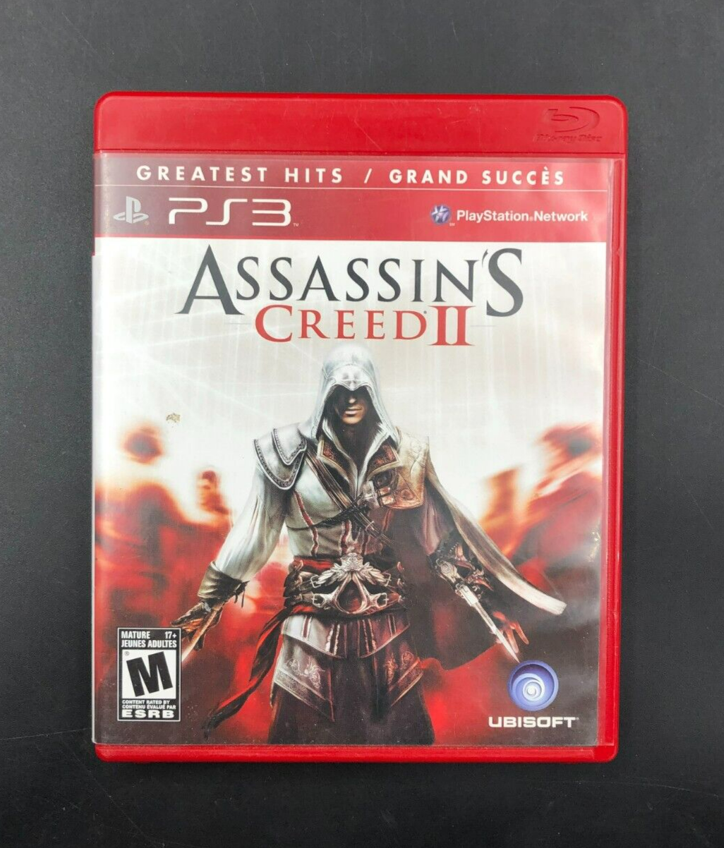 Assassin's Creed II - Greatest Hits (PlayStation 3, PS3) w/ EN/FR Manuals