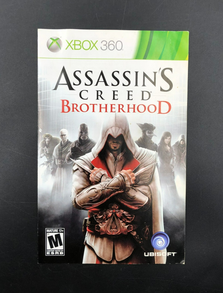Assassin's Creed: Brotherhood (Microsoft XBOX 360) w/ Manual