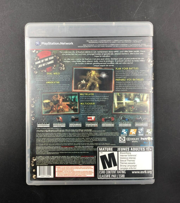 BioShock 2 (PlayStation 3, PS3) w/ Manual