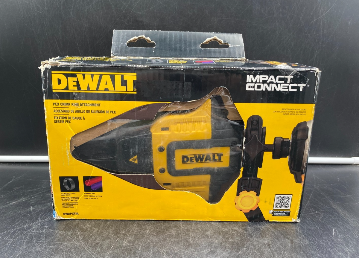 DeWalt DWAPXCIR Impact Connect Pex Crimp Ring Attachment - NEW OPEN BOX