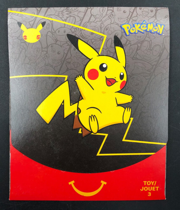 2021 POKEMON 25th Anniversary McDonald’s Happy Meal Booster Pack Toy 3 *NEW*