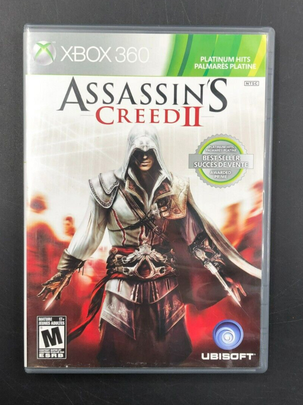 Assassin's Creed II - Platinum Hits (XBOX 360) w/ Manual