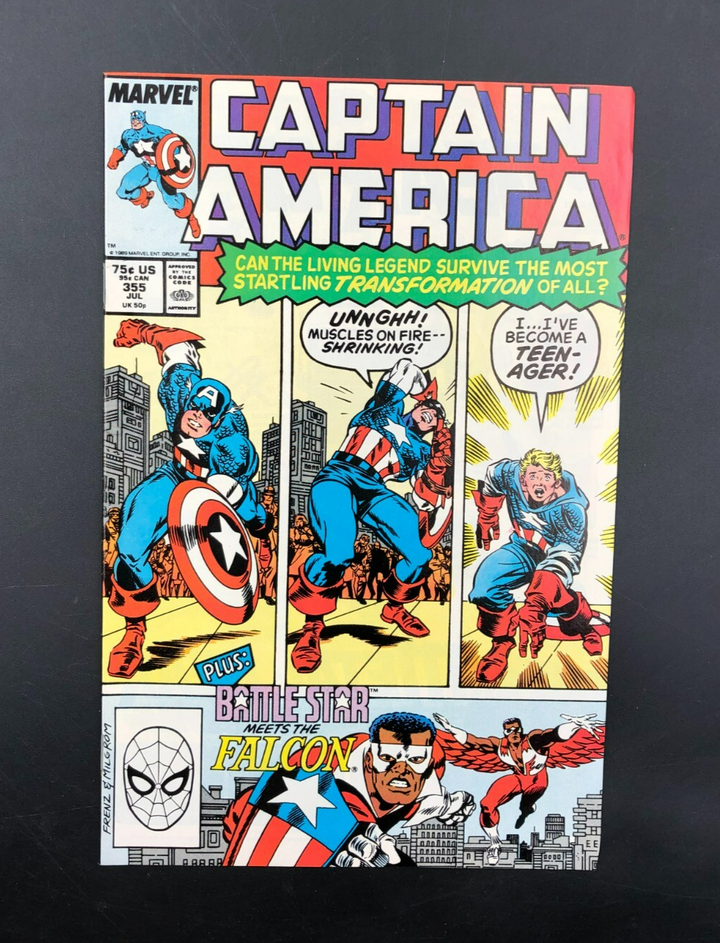 Captain America Issue #355 (Marvel Comics) Comic Book Bagged