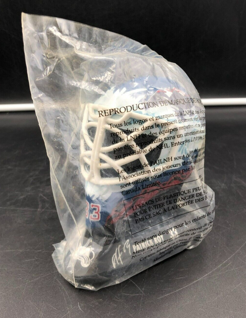1996 McDonalds NHL Colorado Avalanche Patrick Roy Autographed Goalie Mask - NEW