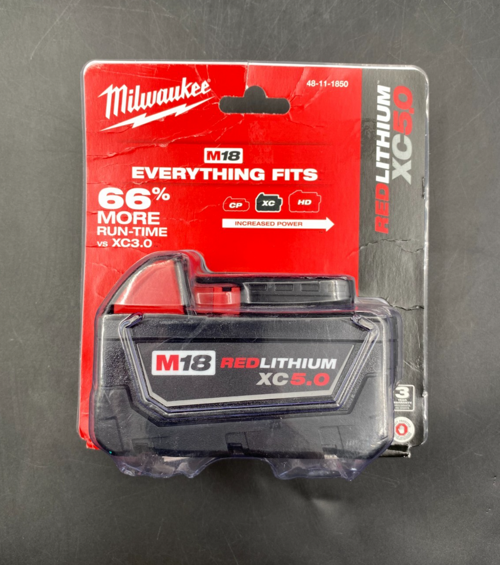 Milwaukee 48-11-1850 M18 RedLithium XC 5.0 Power Tool Battery - BRAND NEW SEALED