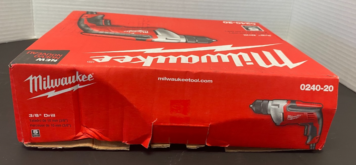 MILWAUKEE 3/8" Corded Drill 0240-20 *NEW, SEALED*