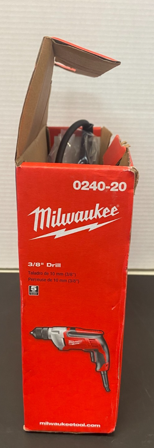 MILWAUKEE 3/8" Corded Drill 0240-20 *OPEN BOX, NEW, SEE PICS*