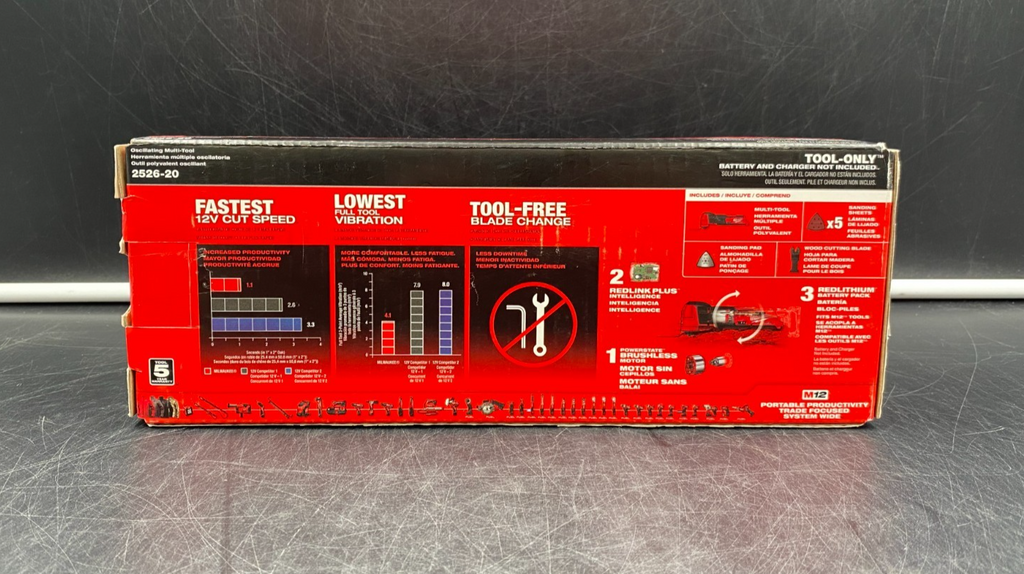 Milwaukee 2526-20 M12 fuel Oscillating Multi-Tool (Tool-Only) - BRAND NEW