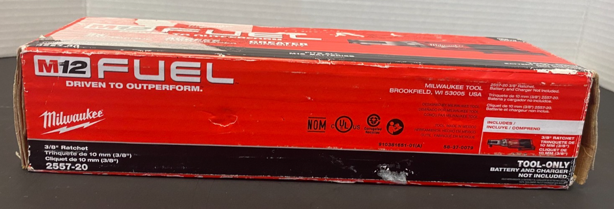 MILWAUKEE M12 FUEL 3/8" RATCHET 2557-20 *OPEN BOX, NEW, SEE PICS*