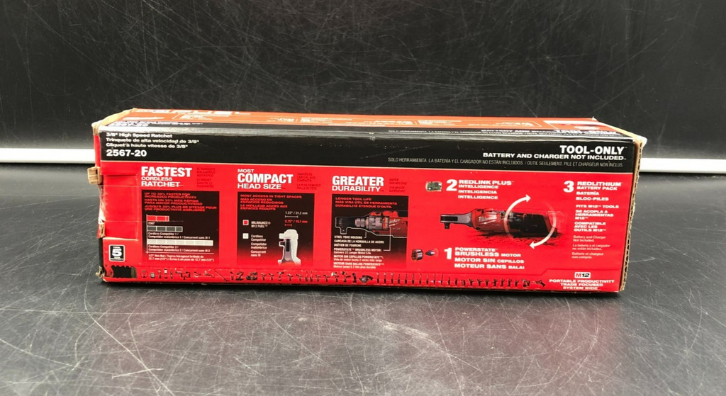 Milwaukee 2567-20 M12 Fuel 3/8" High Speed Ratchet (Tool-Only) - NEW