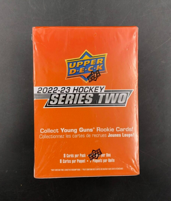 Upper Deck 2022-23 Hockey Series 2 NHL Trading Cards Blaster Box 7 Packs - NEW