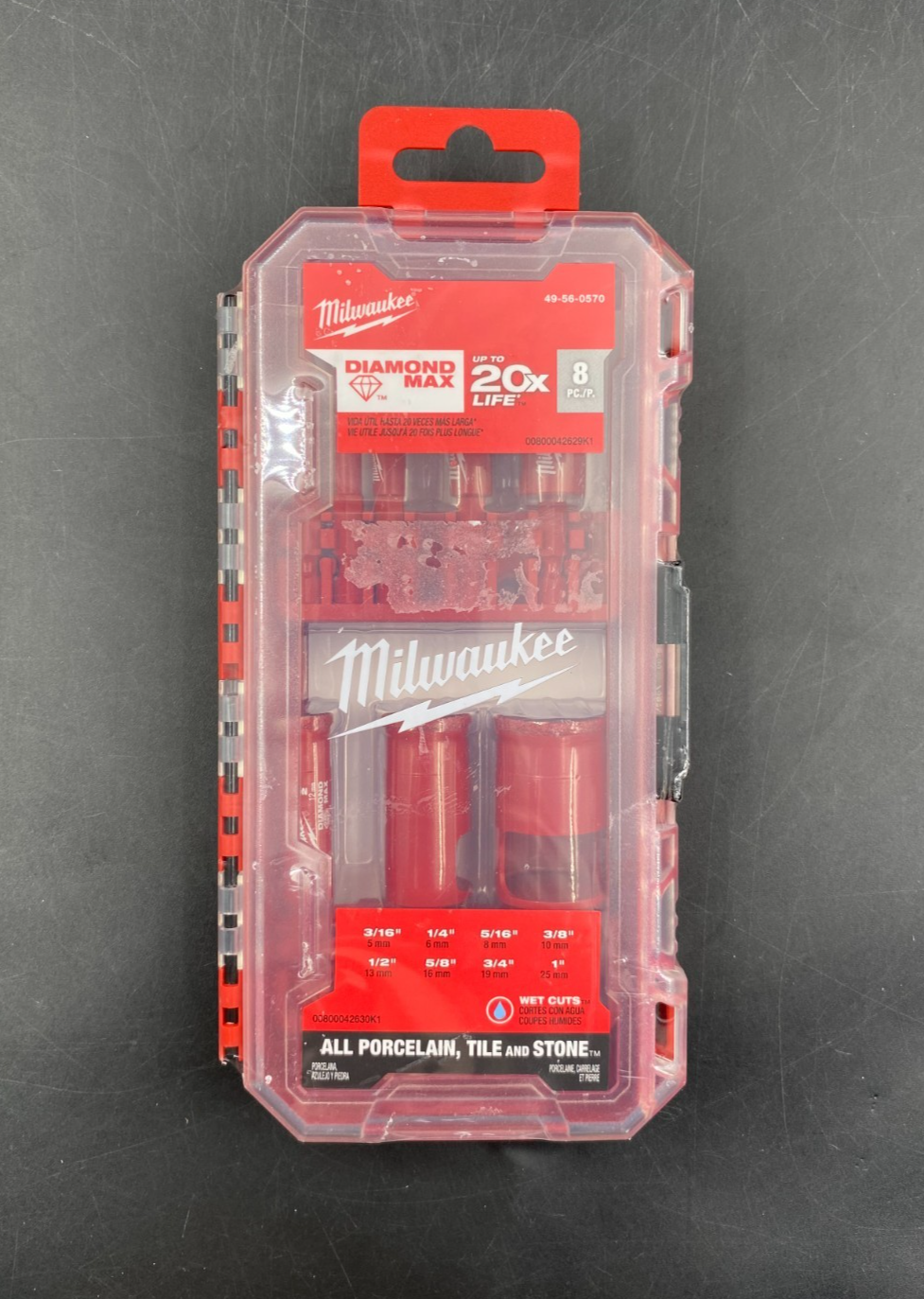 Milwaukee 49-56-0570 8pc Diamond Max Hole Saw Bit Set - NEW