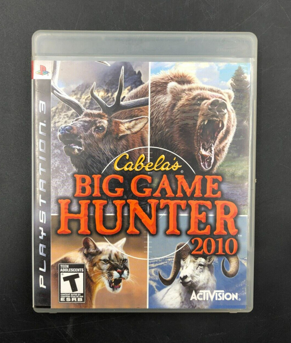 Cabela's Big Game Hunter 2010 (PlayStation 3, PS3) w/ EN/FR Manuals