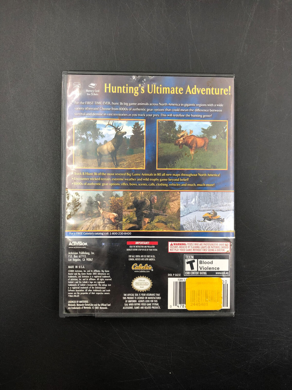 Cabelas Big Game Hunter Nintendo GameCube