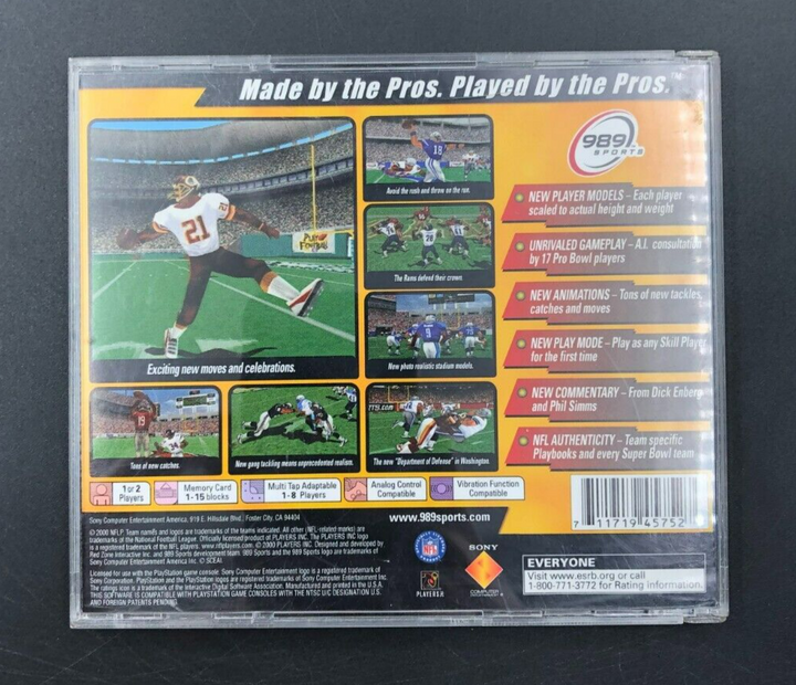 NFL Game Day 2001 Sony PlayStation 1