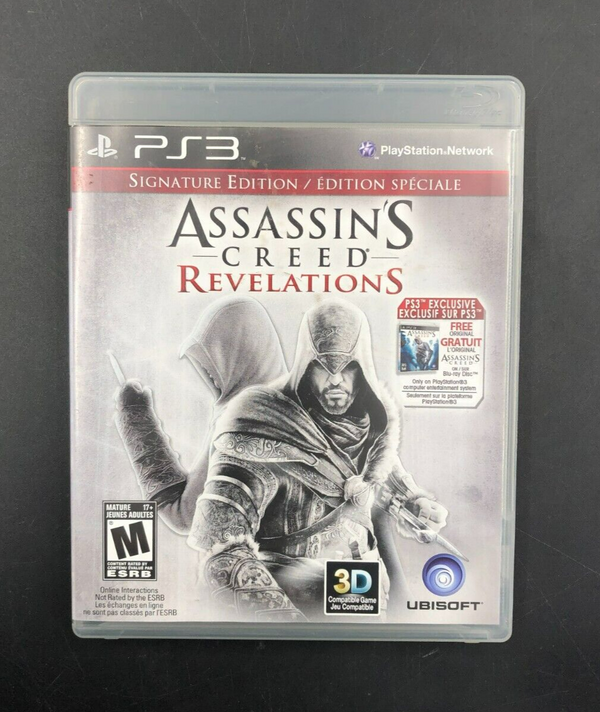 Assassin's Creed: Revelations - Signature Edition (PlayStation 3, PS3) w/Manuals