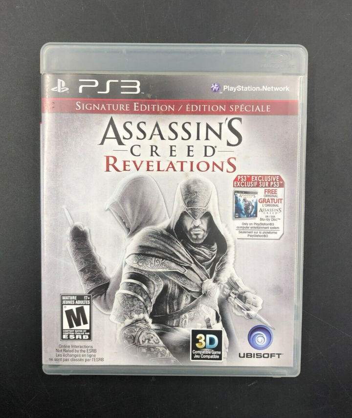 Assassin's Creed: Revelations - Signature Edition (PlayStation 3, PS3) w/Manuals