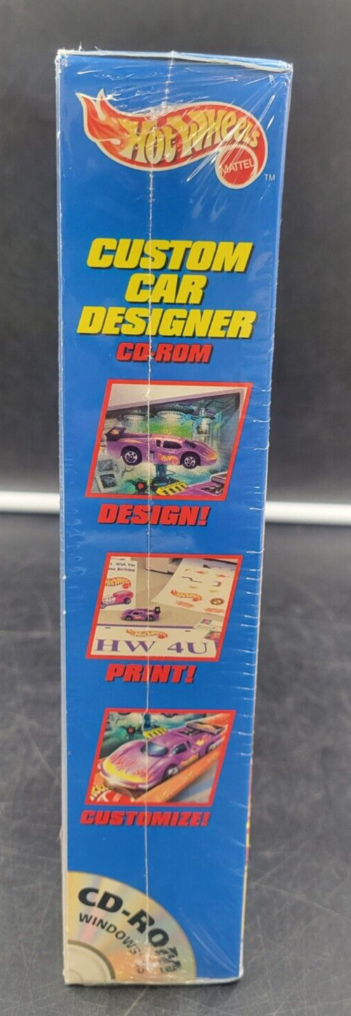 1997 Mattel HOT WHEELS Custom Car Designer CD-ROM *NEW, SEALED*