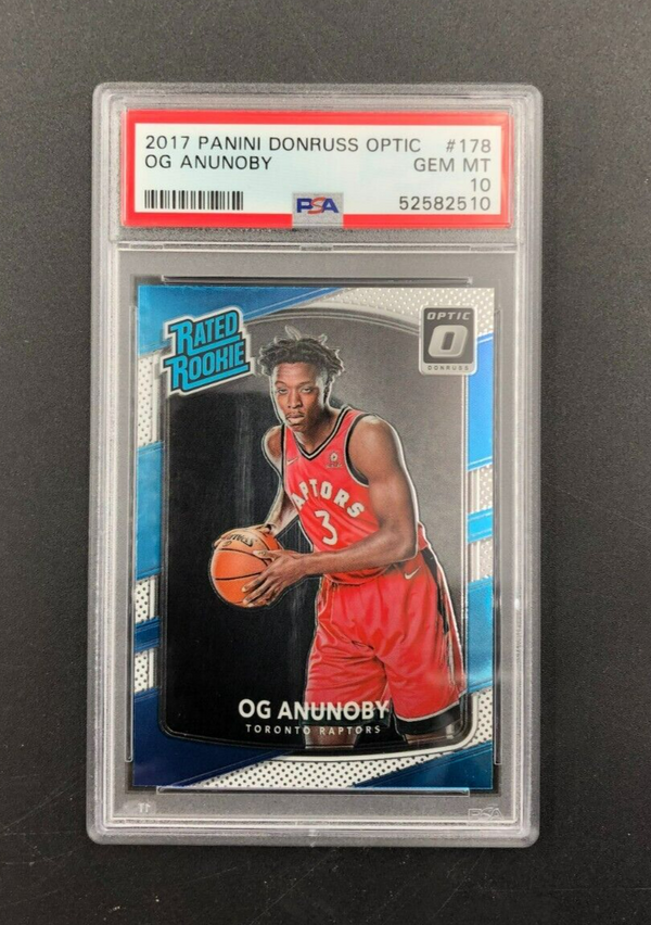 2017-18 Panini Donruss Optic Rated Rookie OG Anunoby #178 PSA 10 GEM MINT