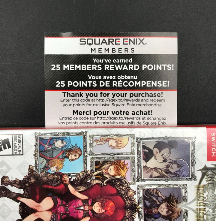Kingdom Hearts: Melody of Memory (Nintendo Switch) w/ Insert