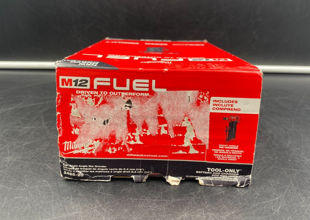 Milwaukee 2485-20 M12 Fuel 1/4" Right Angle Die Grinder (Tool-Only) - NEW