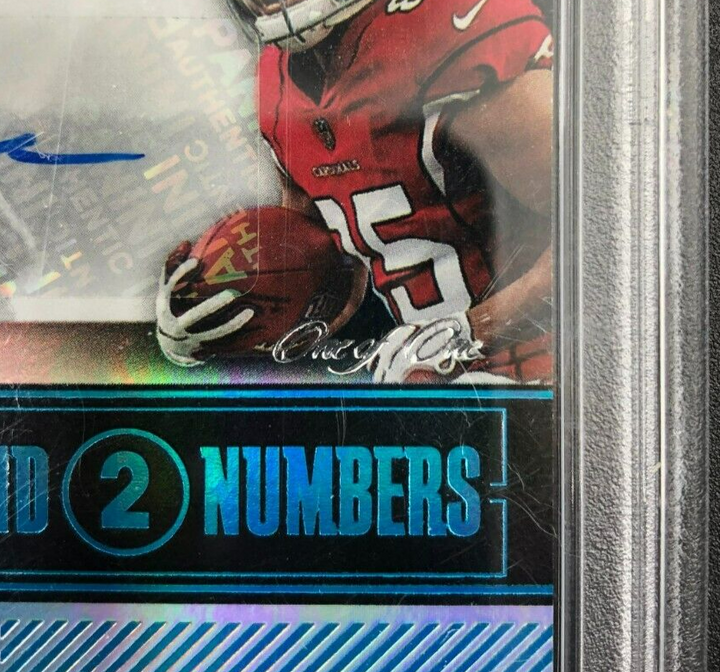 2021 Panini Contenders Round 2 #'s Moore/Freiermuth Dual Auto Platinum 1/1 PSA 8