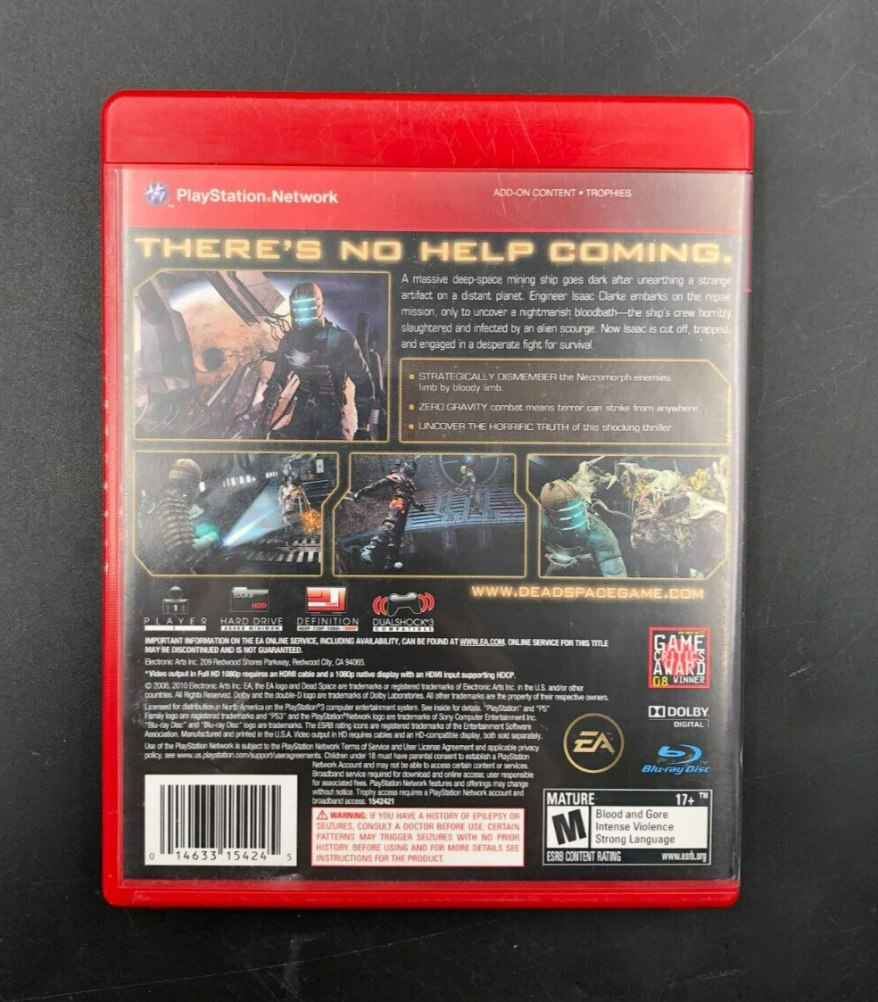 Dead Space - Greatest Hits (PlayStation 3, PS3) w/ Manual