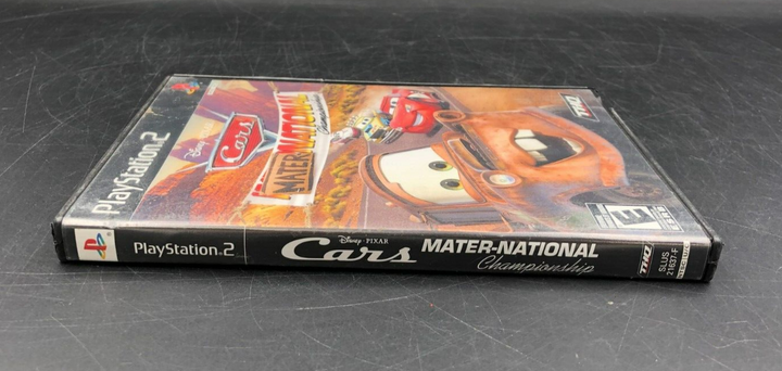 Cars: Mater-National Championship (Sony PlayStation 2, PS2) in Blockbuster Case