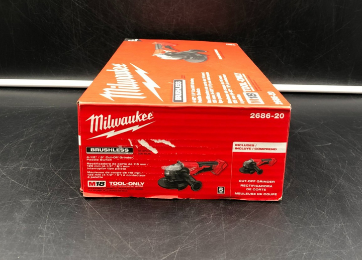 Milwaukee 2686-20 M18 4-1/2" / 5" Cut-Off Grinder, Paddle Switch Tool-Only - NEW