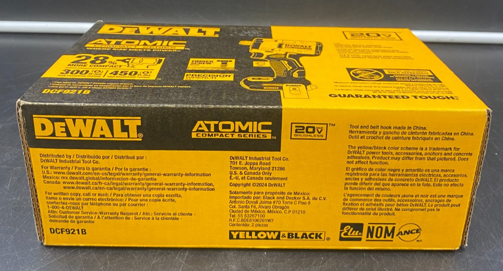 DEWALT  ATOMIC COMPACT SERIES 1/2" IMPACT WRENCH DCF921B *BRAND NEW, SEALED*