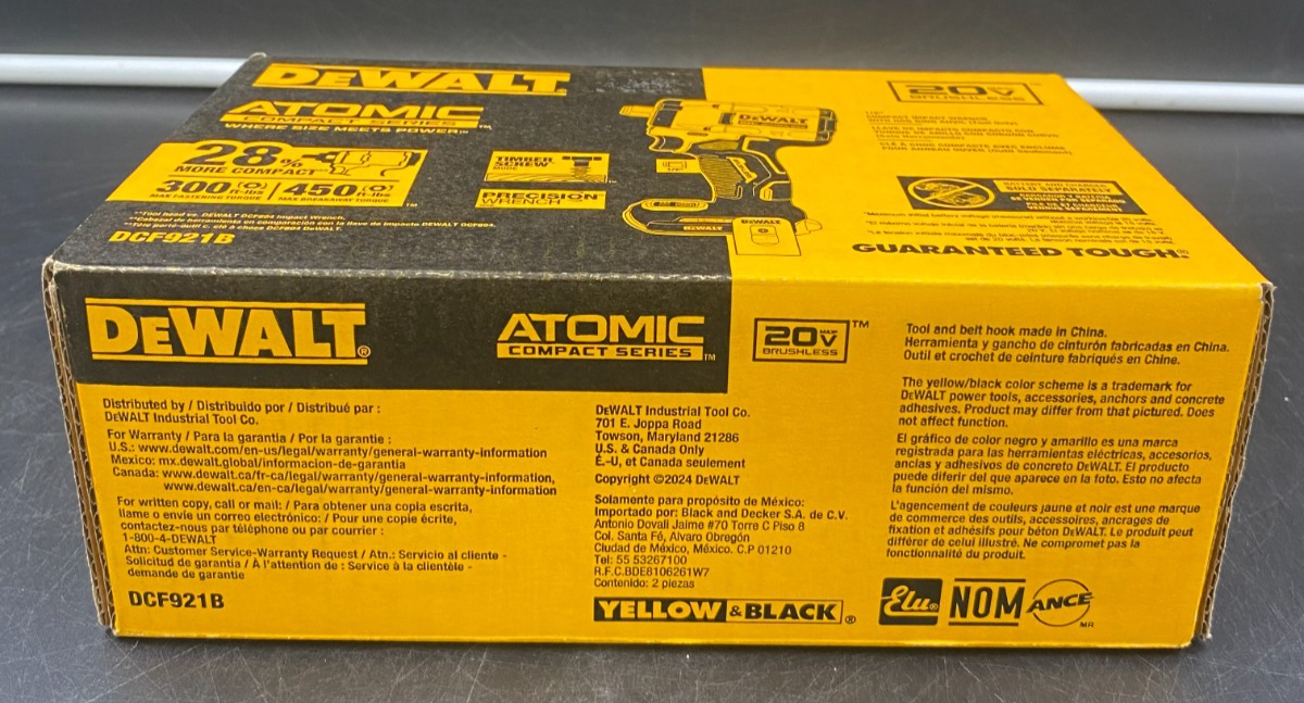 DEWALT  ATOMIC COMPACT SERIES 1/2" IMPACT WRENCH DCF921B *BRAND NEW, SEALED*